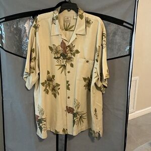 Luau 100% Silk Floral Button-Up Shirt